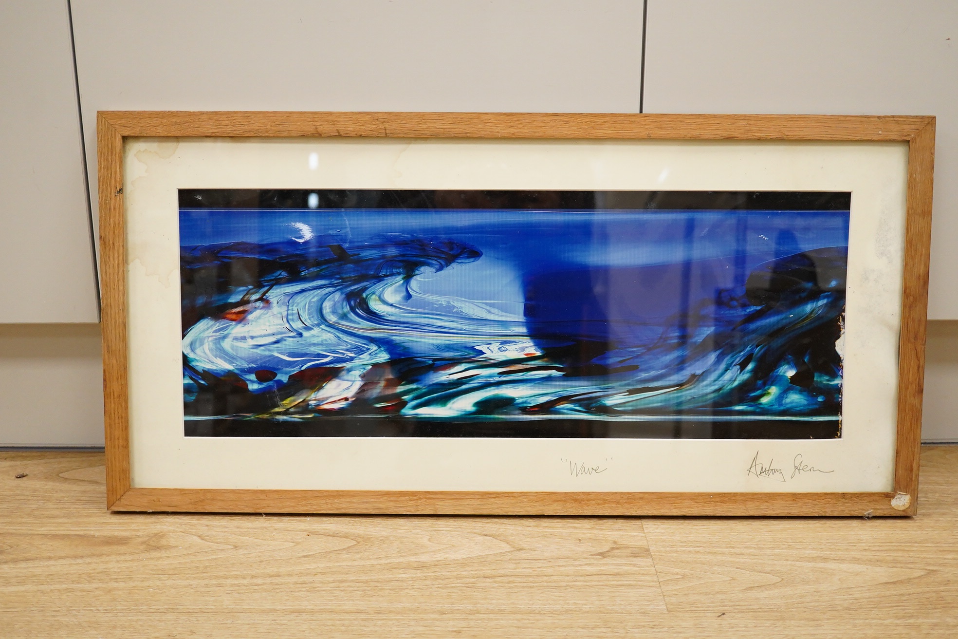 Anthony Stern, photographic colour print, ‘Wave’, signed in pencil to the mount, 22 x 59cm. Condition - good